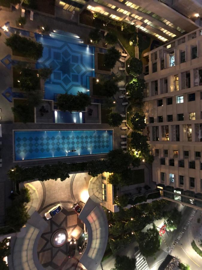 Downtown Boulevard One Bedroom Apt In 29 Blvd غرفة وصالة Burj & Fountain View Master Bedroom Plus 2 Single Beds In Living Room Ντουμπάι Εξωτερικό φωτογραφία